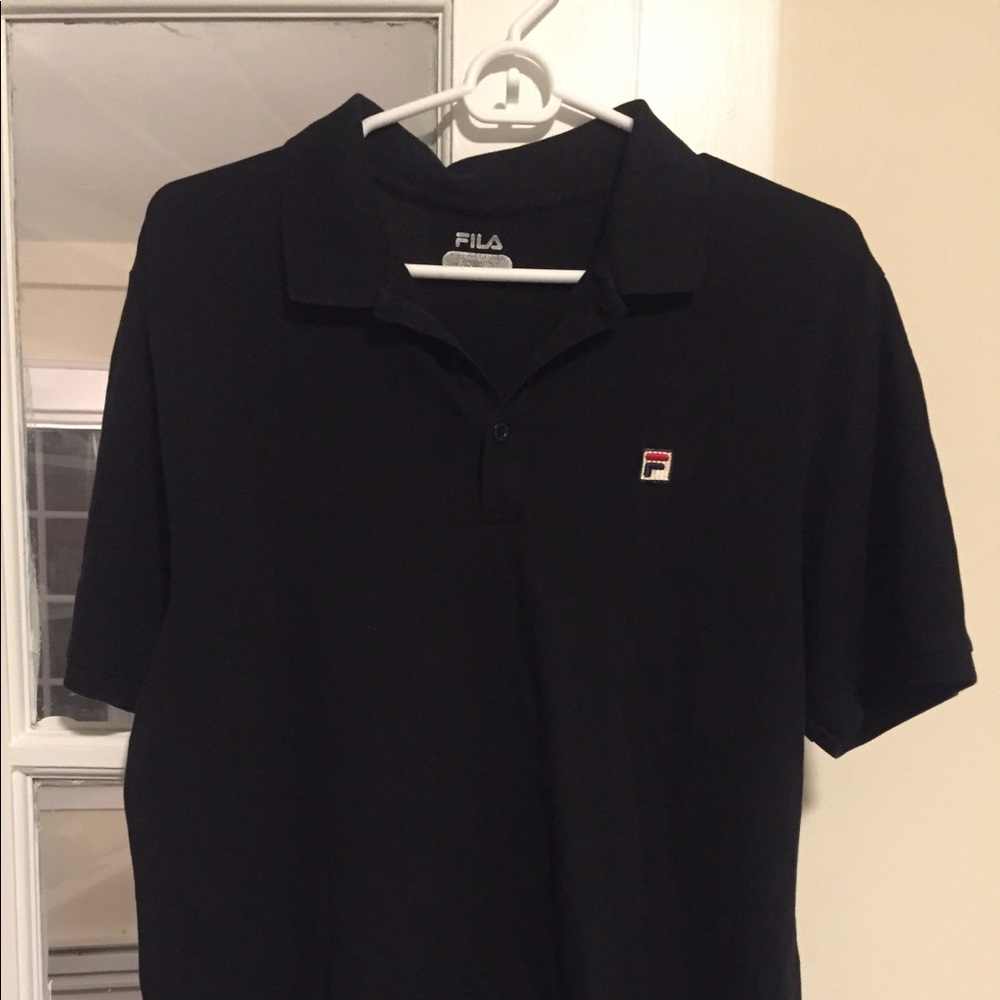 Filas black polo medium